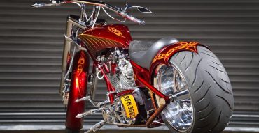 Red Custom Bike Rear
